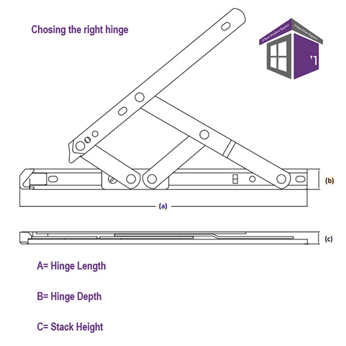 How to measure your PVC Casement window hinges