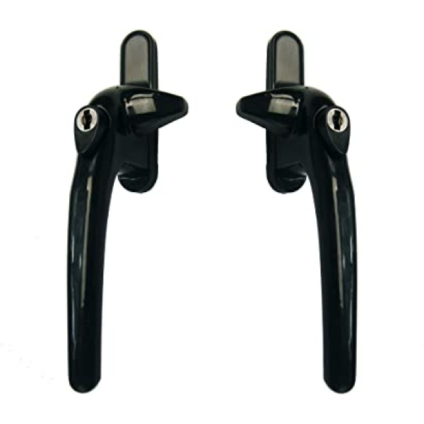 Best place to buy replacement Black cockspur window Handle in black online the handle for aluminium windows, the handle with the nose or spur on the side, black thick handle with stick out piece at the side