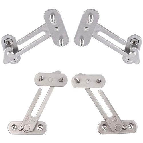 UPVC WINDOW RESTRICTOR. CHILD LOCK RESTRICTOR SAFETY CATCH These child safety catches keep children safe, and prevents them from falling out of open windows. These restrictors fit inside 'euro groove' opening channel on uPVC windows. It can be released to facilitate full opening of the window, it automatically re-engages restricted position on closing of the window.