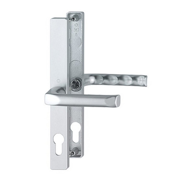 Silver uPVC Hoppe London Door Handle Set Pair - 48PZ The Hoppe London handle is a sleek and modern handle which will give you years of wear and tear and still look great.  It is especially made for the Fuhr 47-48mm door lock.