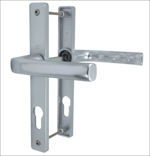 silver Hoppe London Door Handle Set Pair - 72PZ for for Fuhr LocksThe Hoppe London handle is a sleek and modern handle which will give you years of wear and tear and still look great.  It is especially made for the Fuhr 72mm door lock.
