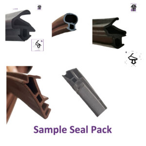 Ewplacement Seal Sample Pack for Windows and Doors. This sample pack contains 6 different types of Seals Gaskets Rubbers that we stock