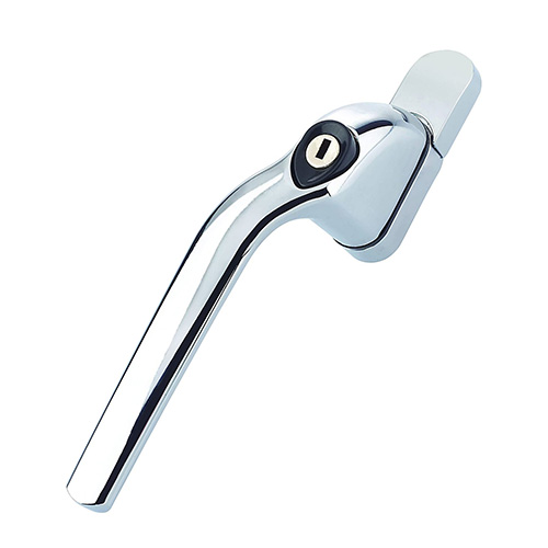 LH Chrome Curved Offset cranked locking espag window handles are designed for use with UPVC windows.  these handles are right or left-handed, this means you must order the hand you require, you can find out which hand you need by checking the direction of the opening. Right-handed - the handles open anti-clockwise. Left-handed - the handles open clockwise. 