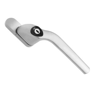 RH Silver curved Offset cranked locking espag window handles are designed for use with UPVC windows.  these handles are right or left-handed, this means you must order the hand you require, you can find out which hand you need by checking the direction of the opening. Right-handed - the handles open anti-clockwise. Left-handed - the handles open clockwise. 