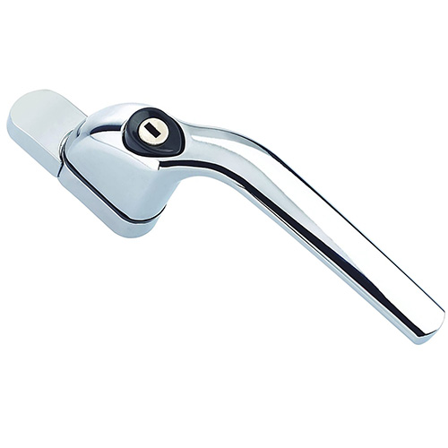 RH Curved Offset Window Handle in Chrome