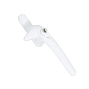 Mila Cockspur RH Window Handle White | Window Handles. Fits pvc windows, aluminium windows and wooden windows.These cockspur window handles are for older type uPVC windows and aluminium windows, some wooden windows use them too, but not as a rule.