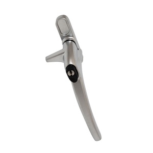 Mila Cockspur RH Window Handle Silver | Window Handles. Fits pvc windows, aluminium windows and wooden windows.These cockspur window handles are for older type uPVC windows and aluminium windows, some wooden windows use them too, but not as a rule.