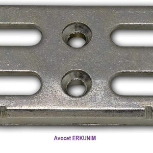 Avocet ERKUNIM. These window strike plates receivers keeps are commonly used on UPVC window profiles, each keep has the part number under the photo, however these plates are designed to accept a mushroom cam, the type fitted to many UPVC window espag locks