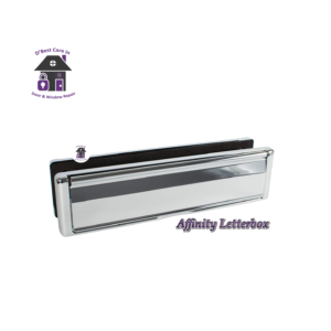The Avocet Affinity letterbox with contoured edges to complement the look of your door and home Munster Joinery letterbox