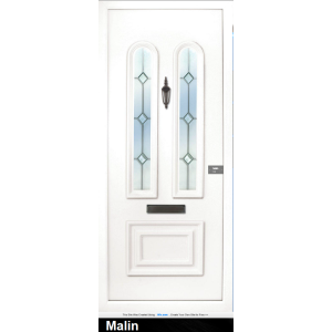 the Main PVC door insert panel is a beautiful and elegant design, with a 1/3 and 2/3 panel ratio. the bottom panel is rectangular in shape and the top has two beautiful and elegant arched glass panels, the Main comes in 3 glass design choices.