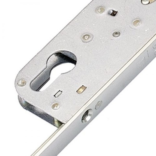 GU Gearbox Munster Joinery multipoint door locking mechanism.  This is suitable for any door that has a separate deadbolt, but it is mostly fitted in Munster Joinery doors where there is a latch, deadbolt, and 2 rollers. 