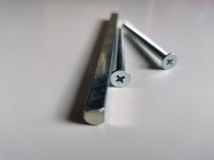 buy Upvc silver Door Handle Bolt Screws 5mm x 70mm 