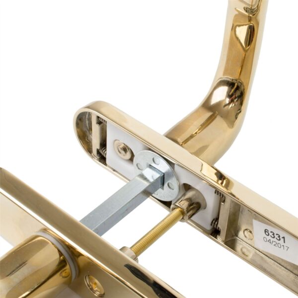 Pro Linea UPVC Door Handles Set Lever/Lever White 92pz - 122mm Screw fixings type A diagram, pvc door handle, composite door handle