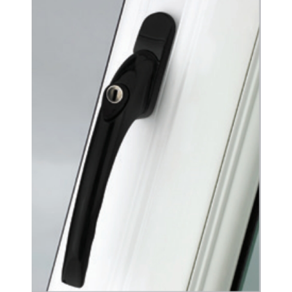 Black inline window handle, black mila pvc espag window handle where can i buy window handles im looking for black window handles