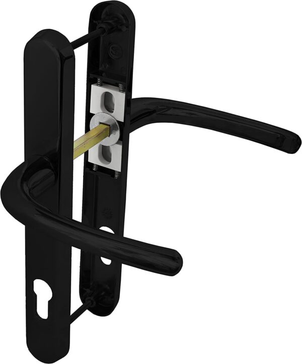 Buy Ultra UPVC Door Handle Sprung 92PZ 215mm Screw centers in black