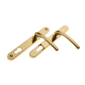 extra heavy premium gold door handles lever lever 215mm screw centres hoppe birmingham