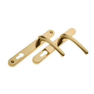 extra heavy premium gold door handles lever lever 215mm screw centres hoppe birmingham