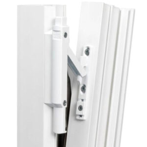 The Winkhaus OBVA Safety Catch is one of the family of Window restrictors which are designed to help prevent children opening windows fully and falling out, and windows from slamming shut. The OBV locking bar can be released for full opening of the sash by keeping the push button depressed. online shop in ireland for window restrictors for pvc windows